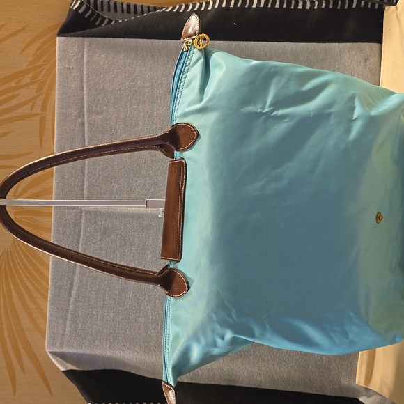 Longchamp Nylon Bag In Aqua Green - Picture 2 of 12
